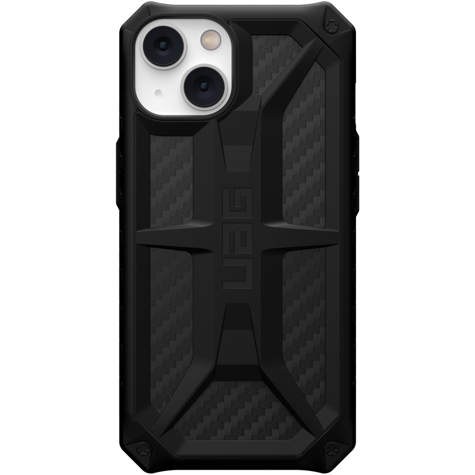 

Чехол UAG Monarch Series для iPhone 14, Карбон (Carbon Fiber) (114032114242), Черный, Monarch Series