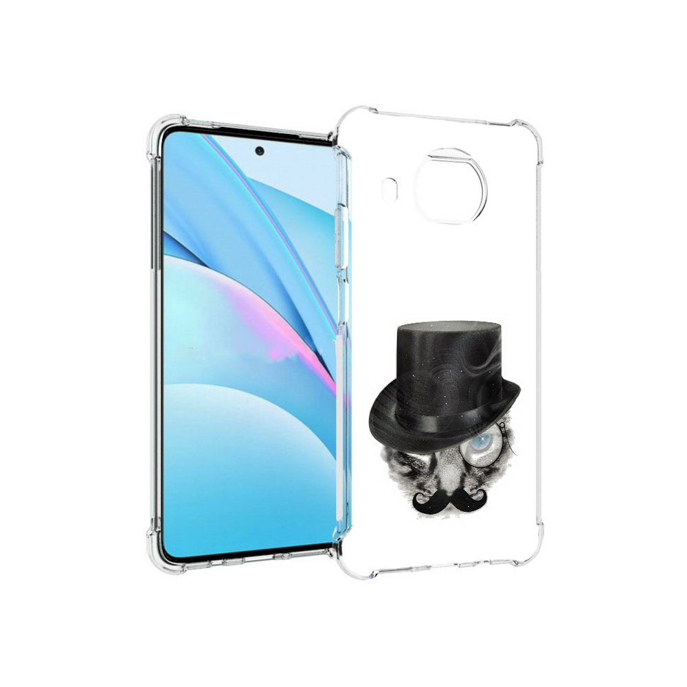 

Чехол MyPads Tocco для Xiaomi Mi 10T Lite интелегентный кот (PT154732.269.378), Прозрачный, Tocco