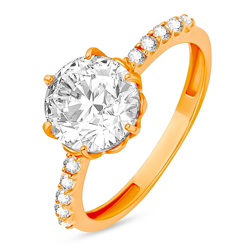 

Кольцо помолвочное из серебра с фианитом р.  585Gold 701012448, 701012448