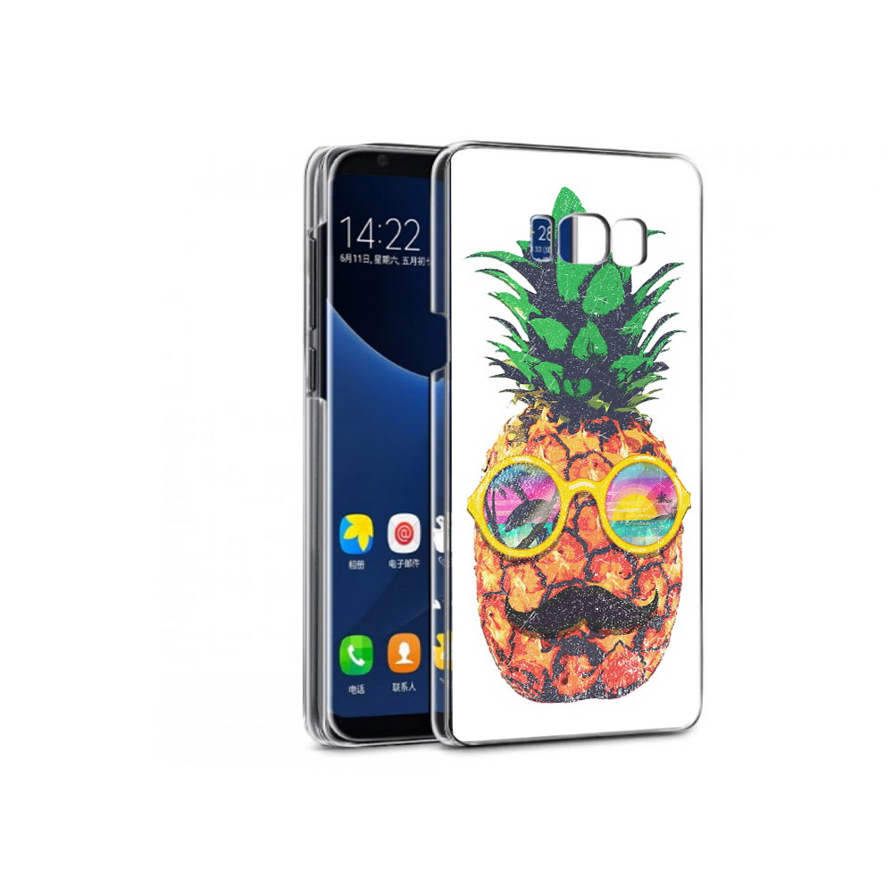 

Чехол MyPads Tocco для Samsung Galaxy S7 прикольный ананас с лицом (PT40116.513.556), Прозрачный, Tocco