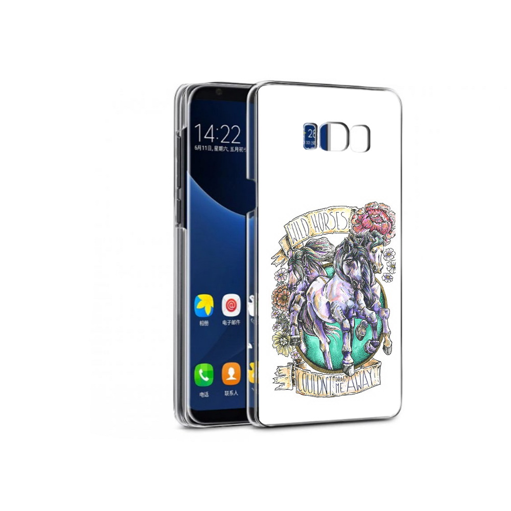 

Чехол MyPads Tocco для Samsung Galaxy S7 рисунок коней в цветах (PT40116.513.582), Прозрачный, Tocco
