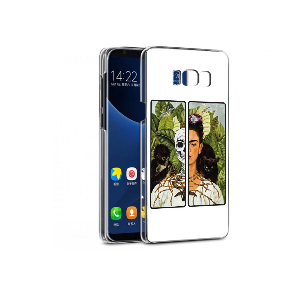 

Чехол MyPads Tocco для Samsung Galaxy S7 сдвоенная картинка девушка скелет, Прозрачный, Tocco