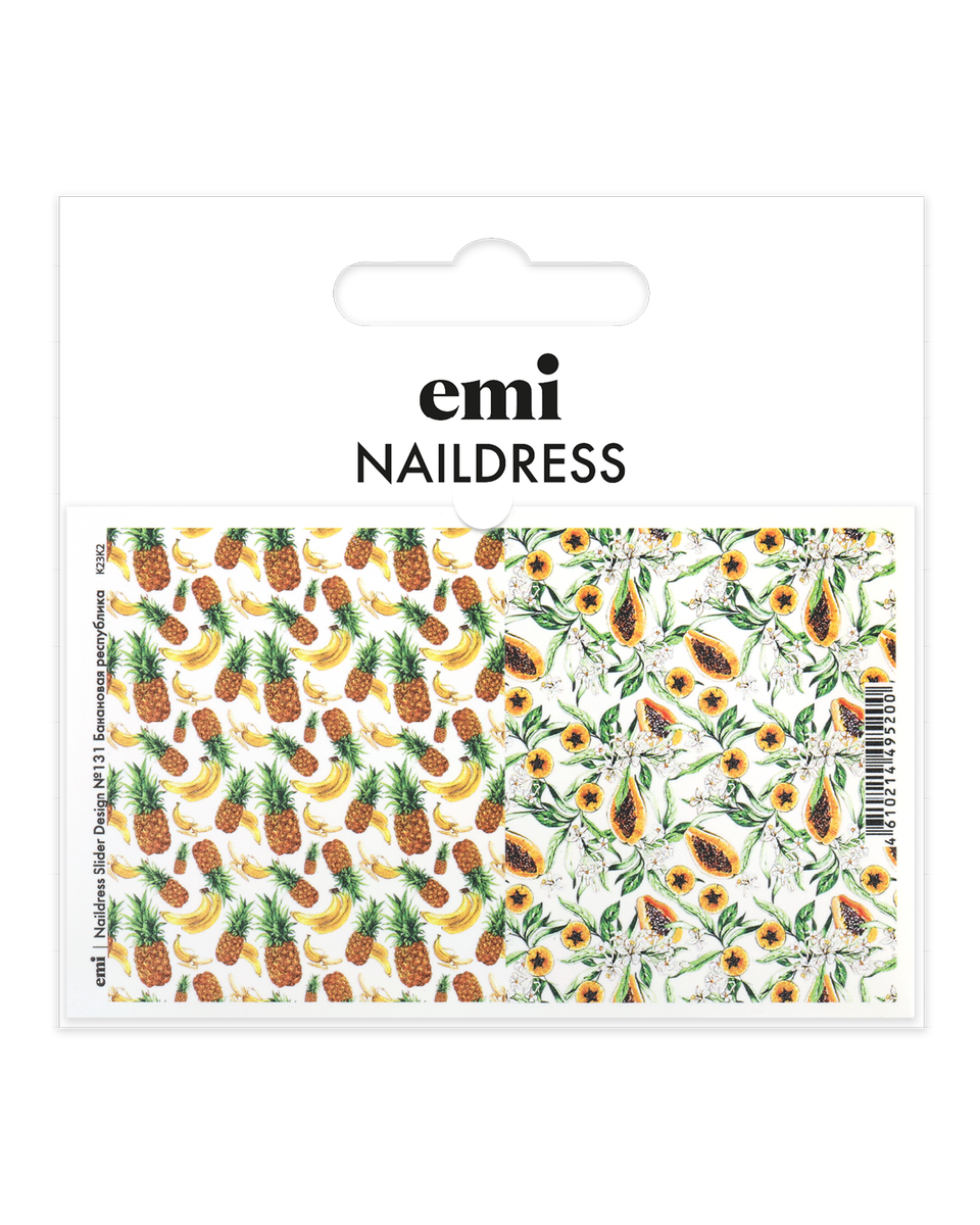 Слайдеры для дизайна ногтей EMI Naildress Slider Design 131 Банановая республика
