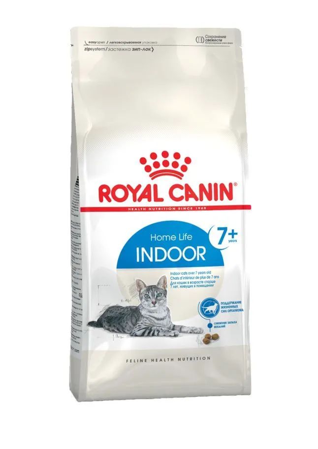 

Сухой корм для кошек ROYAL CANIN INDOOR 7+ для пожилых кошек старше 7 лет, 2 шт по 0,4 кг