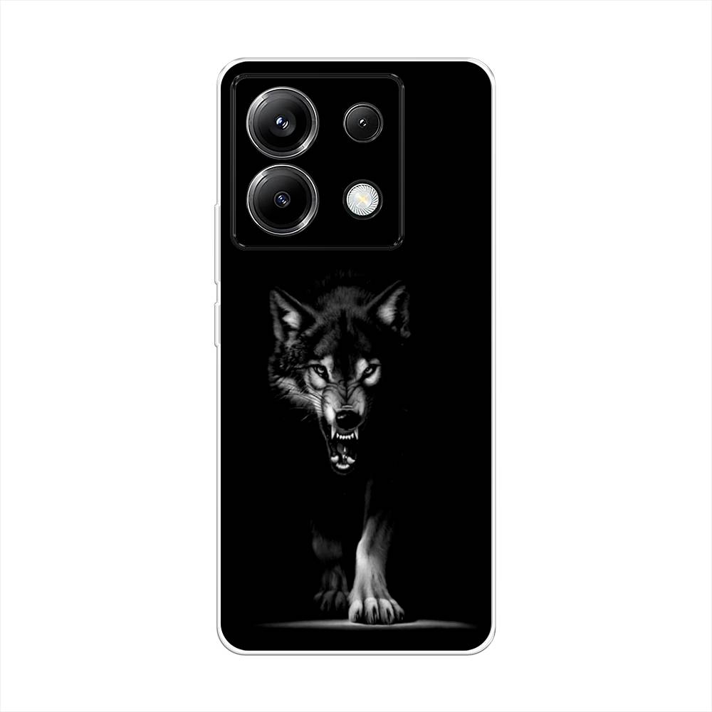 

Силиконовый чехол "Волк выходит из ночи" на Xiaomi Poco X6, Черный
