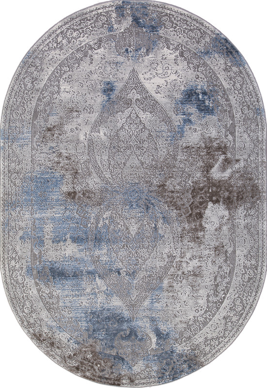 

Ковер турецкий AkTs 80x150 см голубой, 03879-AR