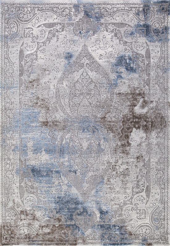 

Ковер турецкий AkTs 240x400 см голубой, 03879-AR