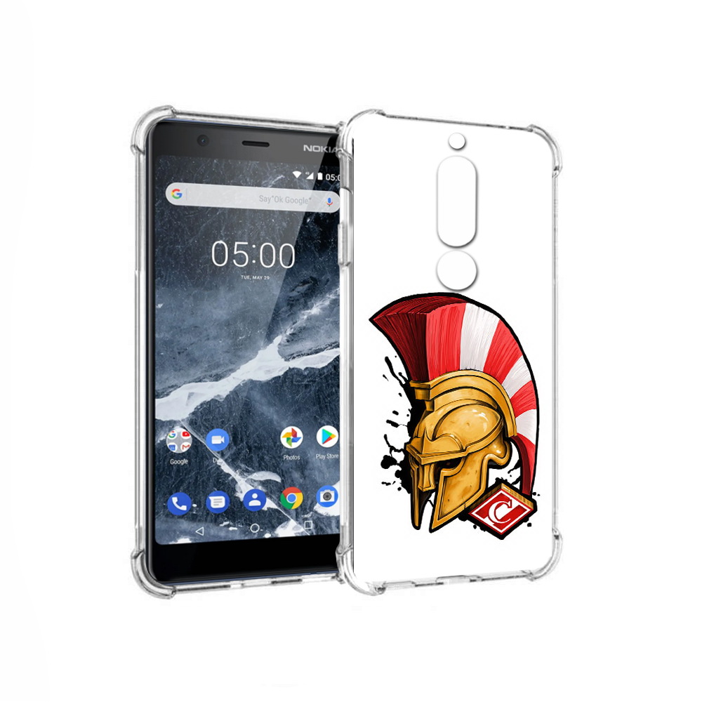 

Чехол MyPads Tocco для Nokia 5.1 ФК спартак шлем (PT114144.121.185), Прозрачный, Tocco