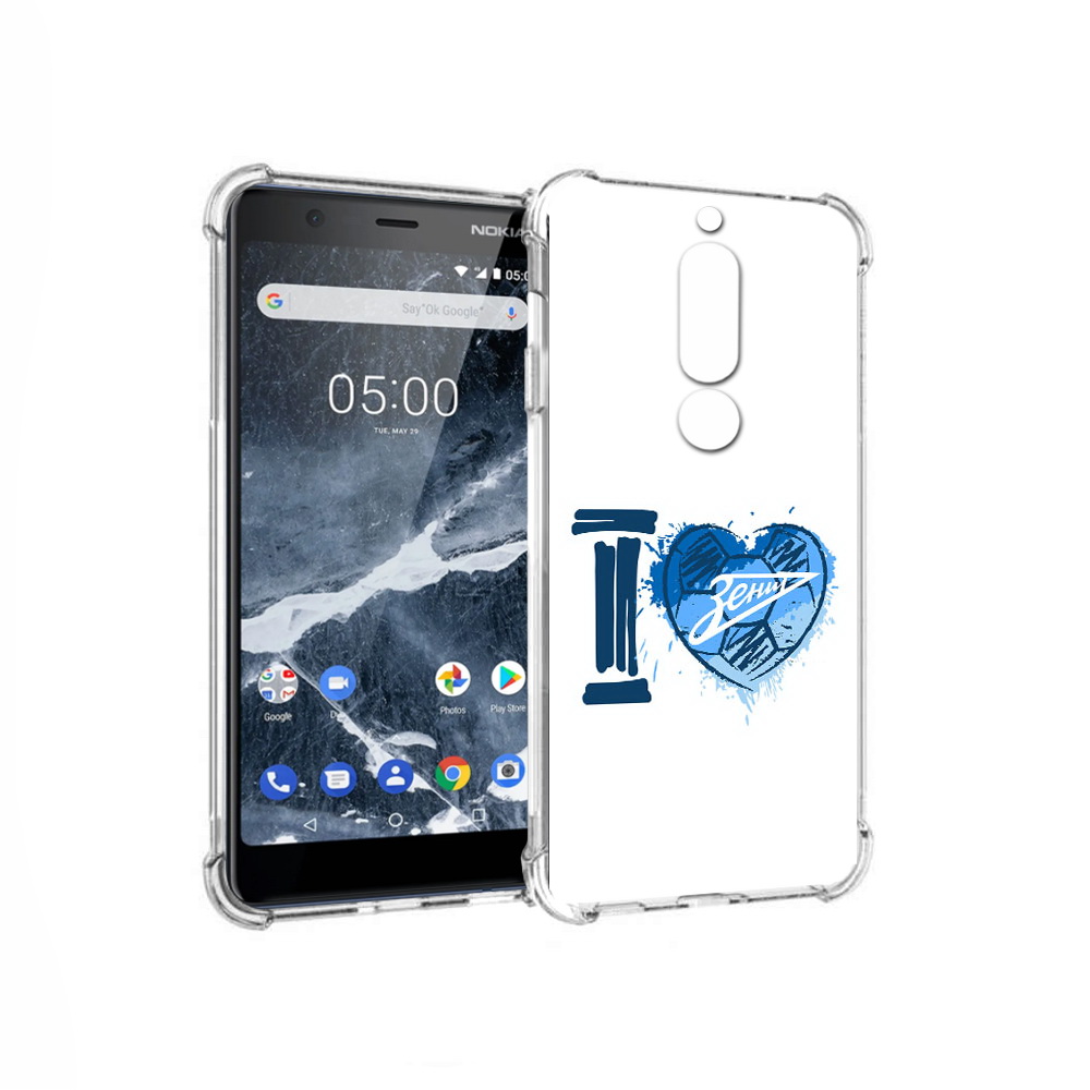 

Чехол MyPads Tocco для Nokia 5.1 ФК я люблю зенит (PT114144.121.186), Прозрачный, Tocco