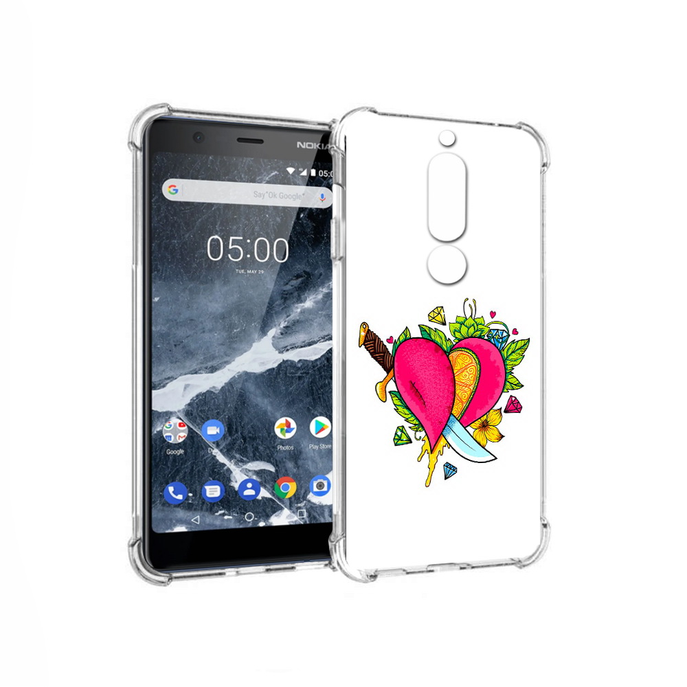 

Чехол MyPads Tocco для Nokia 5.1 Фруктовое сердце (PT114144.121.188), Прозрачный, Tocco