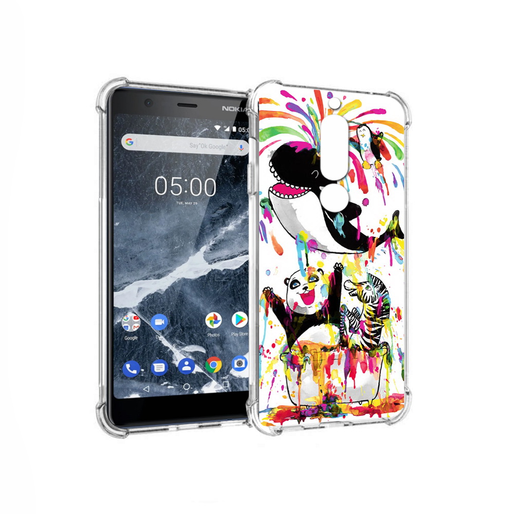 

Чехол MyPads Tocco для Nokia 5.1 Хиппи кит (PT114144.121.191), Прозрачный, Tocco