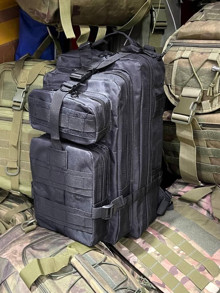 Рюкзак Шторм тактический городской 20 литров черный 4159₽