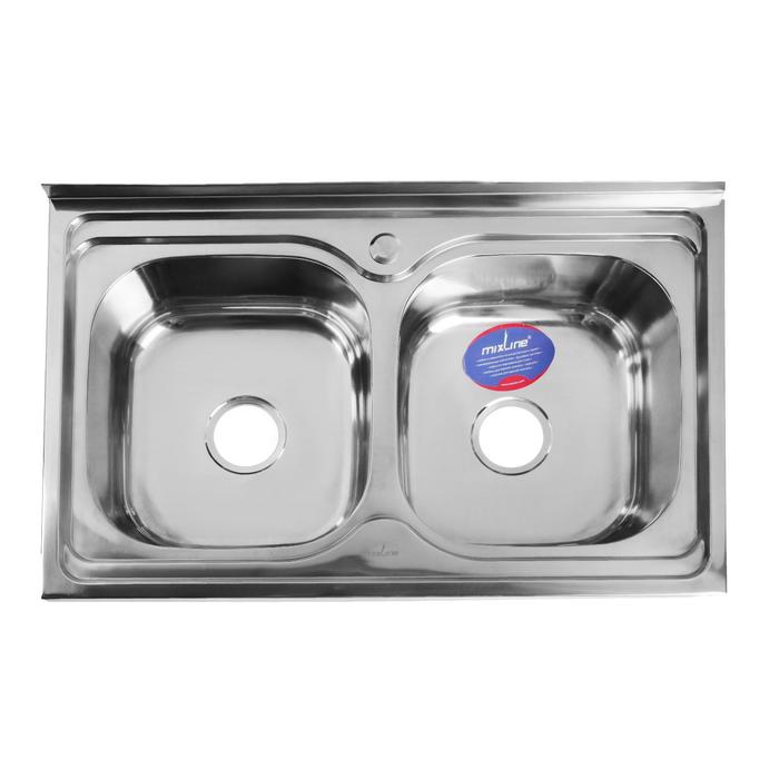

Мойка для кухни из нержавеющей стали MIXLINE 530528, Серебристый, 530528