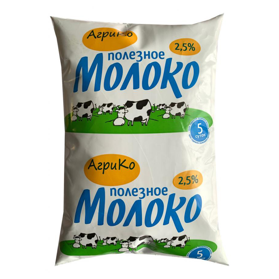 

Молоко 2,5% пастеризованное 850 мл АгриКо
