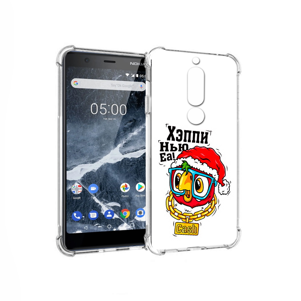 

Чехол MyPads Tocco для Nokia 5.1 Хэппи нью еа (PT114144.121.196), Прозрачный, Tocco