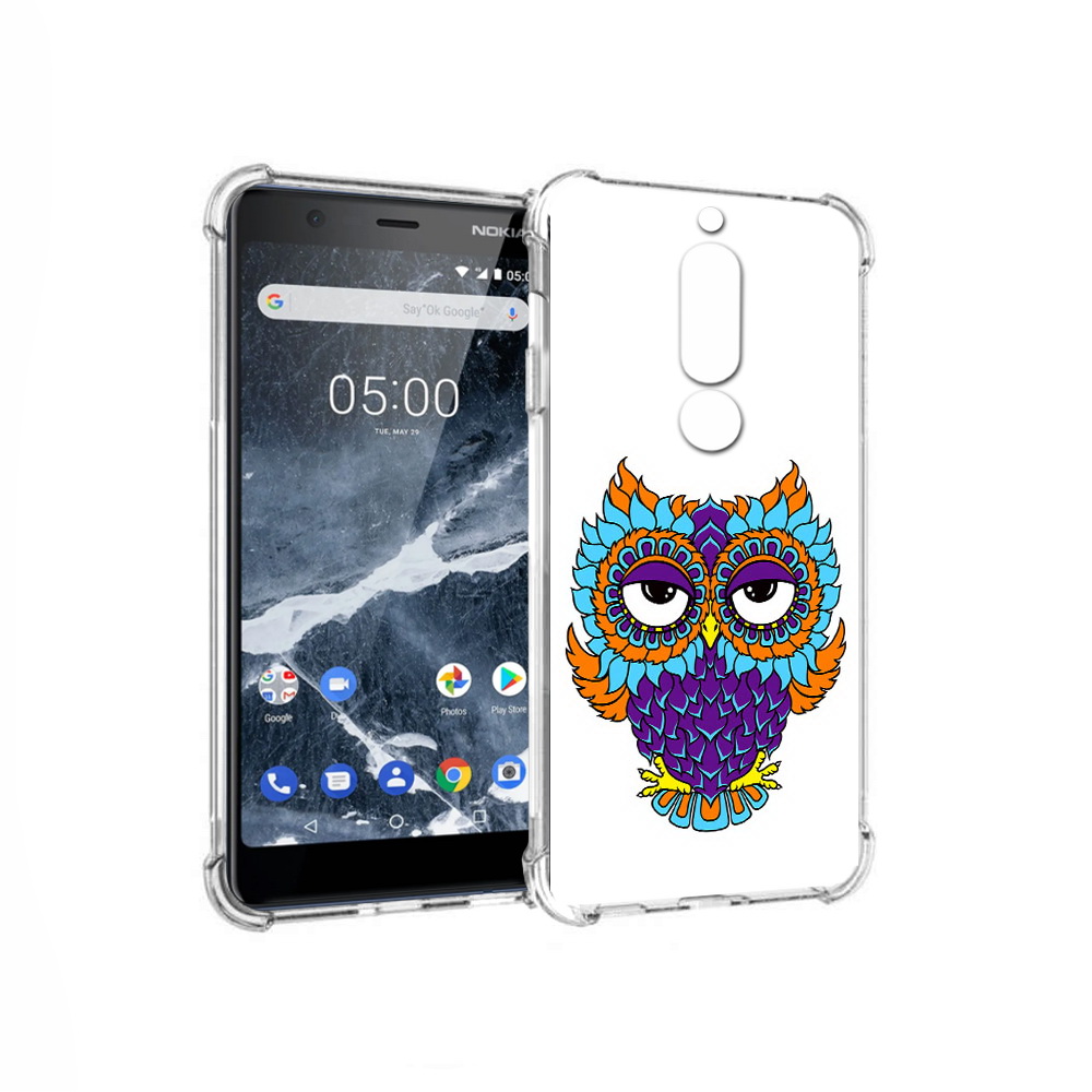 

Чехол MyPads Tocco для Nokia 5.1 Цветная сова (PT114144.121.198), Прозрачный, Tocco