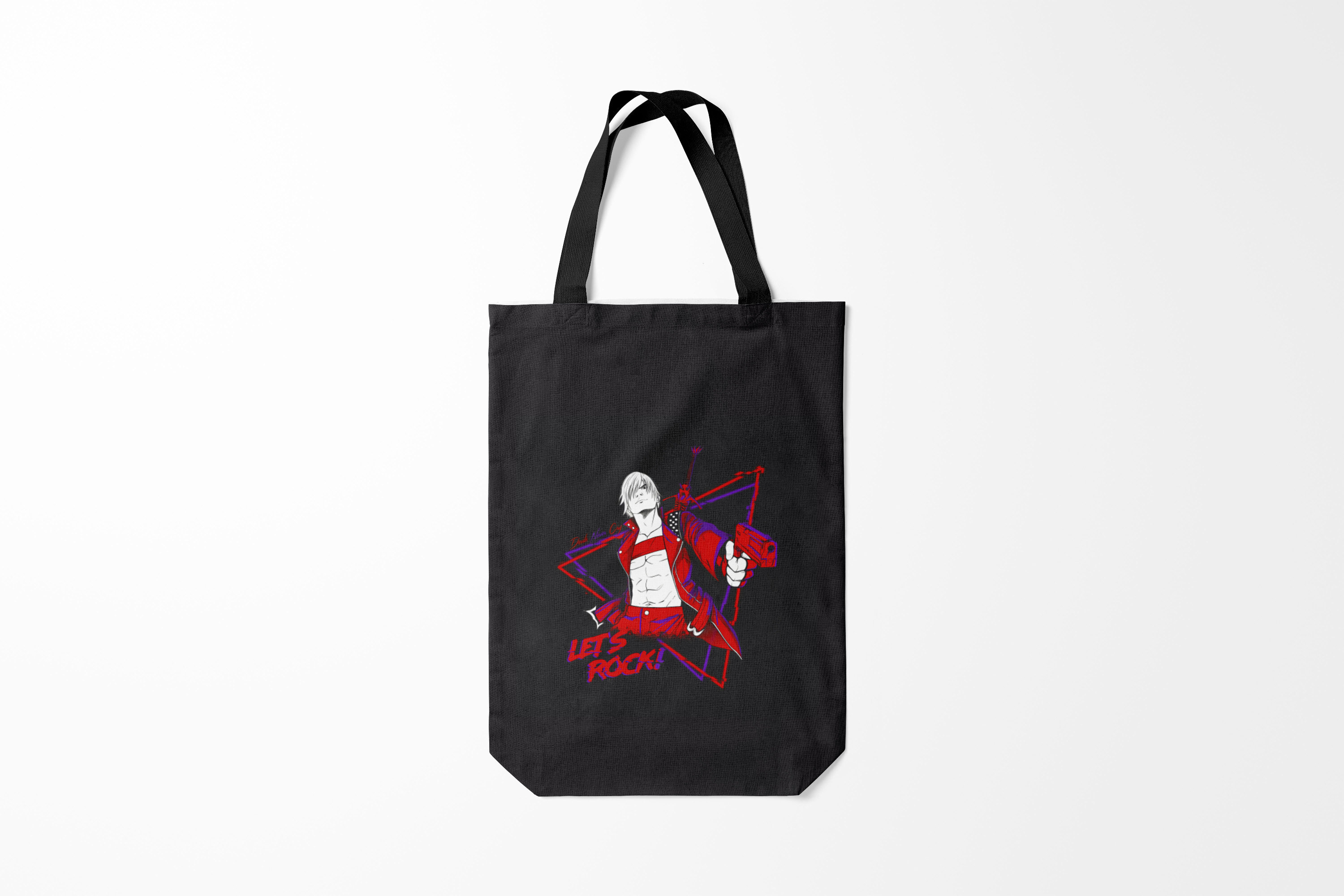 

Сумка шoппер унисекс Burnettie Devil May Cry Lets Rock DMC,, Devil May Cry Lets Rock DMC