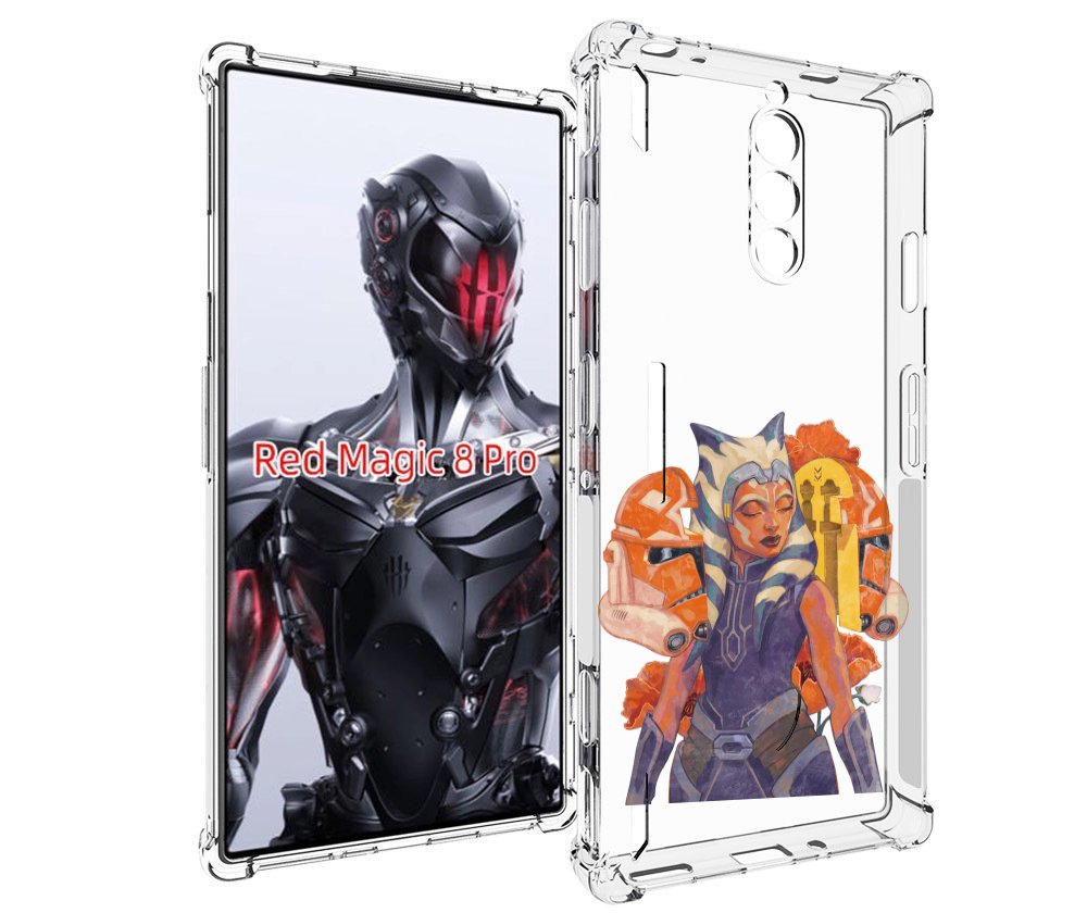 Чехол MyPads тогрута-асока-тано для ZTE Nubia Red Magic 8 Pro / Red Magic 8 Pro Plus