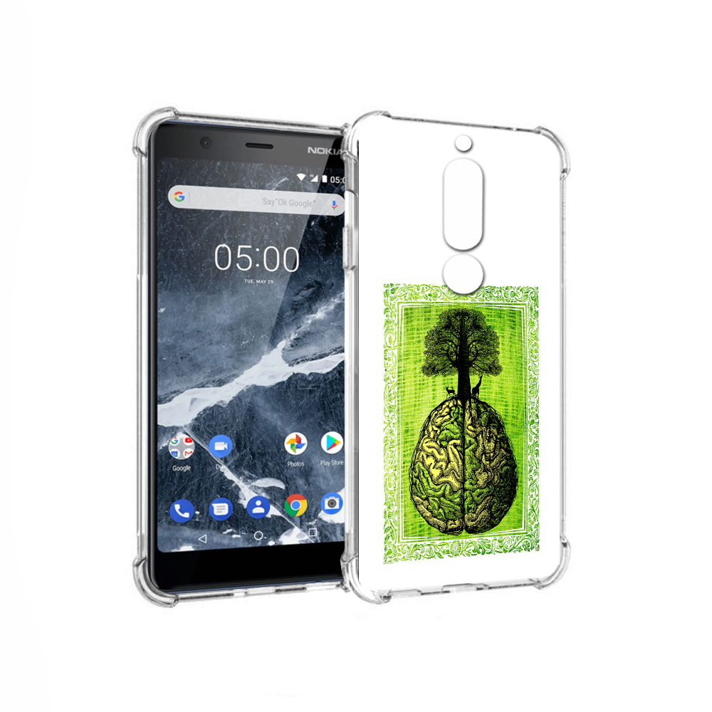 

Чехол MyPads Tocco для Nokia 5.1 абстракция здоровый мозг (PT114144.121.211), Прозрачный, Tocco
