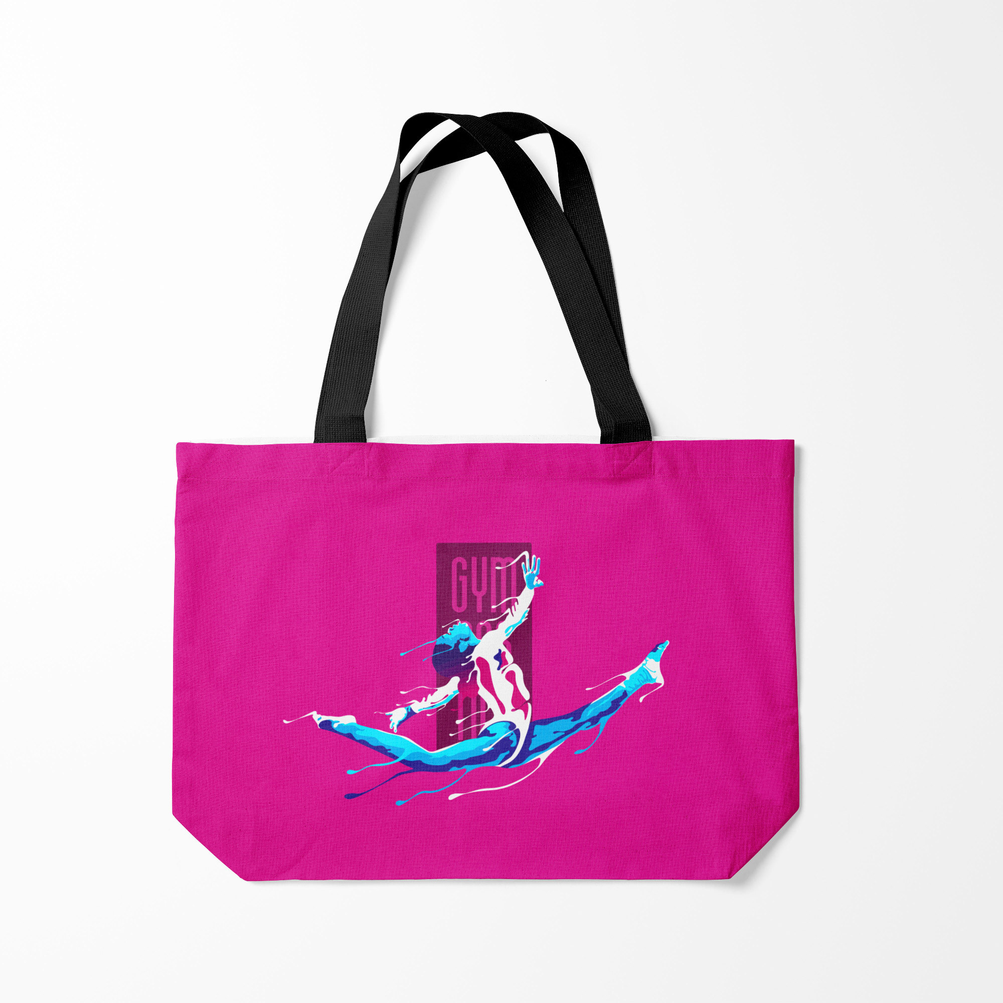 

Сумка шoппер унисекс Burnettie Gymnastics, розовый, Gymnastics