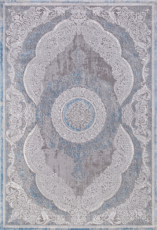 

Ковер турецкий AkTs 200x290 см голубой, 03880-AR