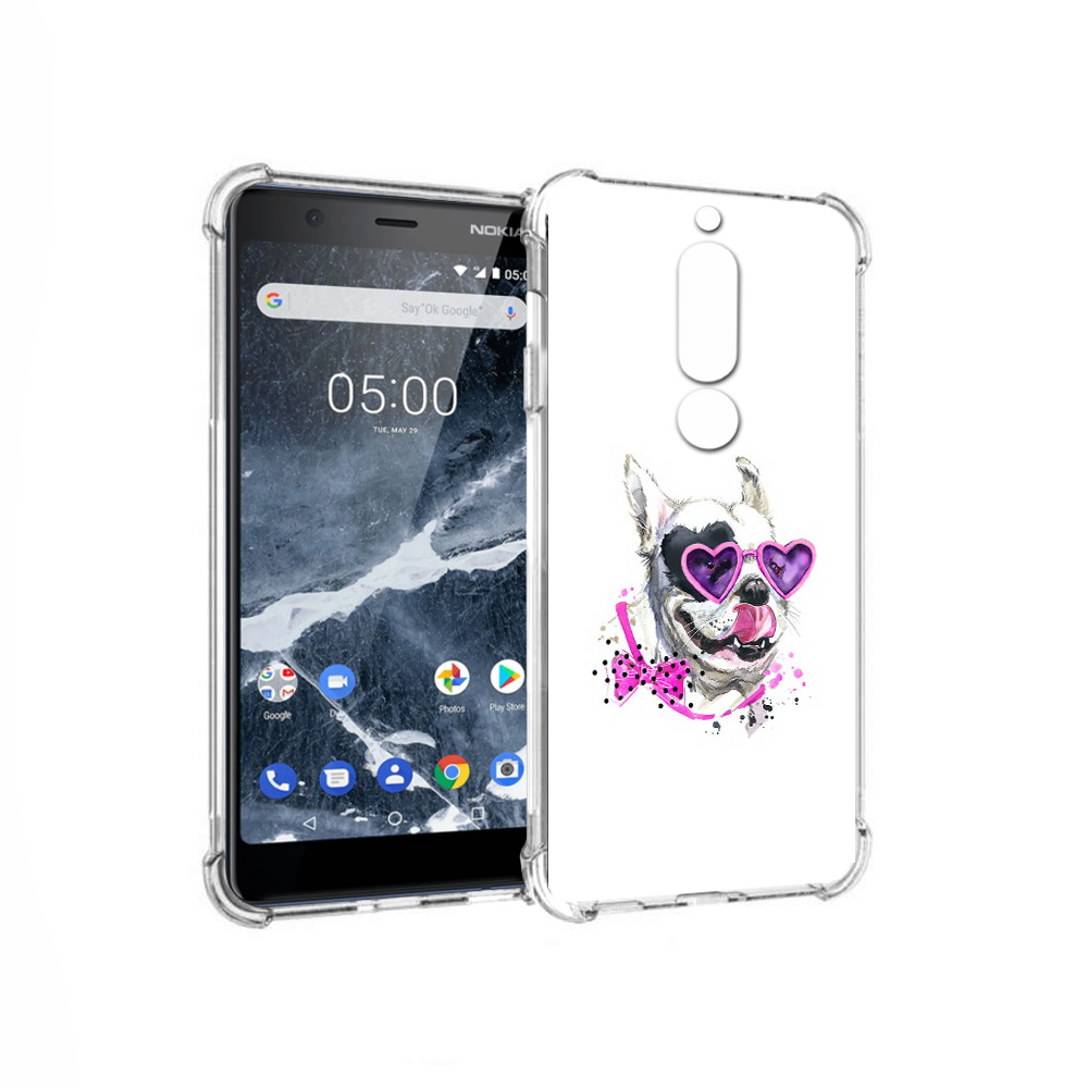 

Чехол MyPads Tocco для Nokia 5.1 акварельный пёс (PT114144.121.218), Прозрачный, Tocco