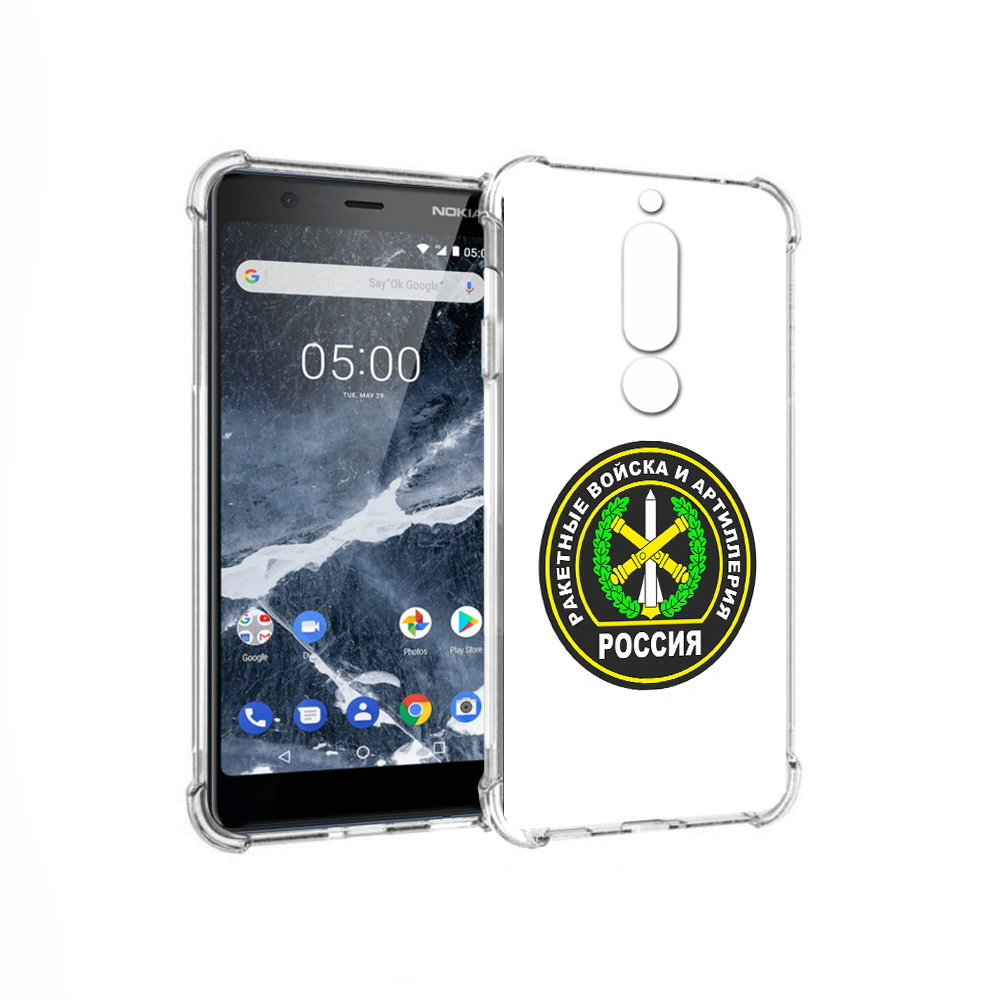 

Чехол MyPads Tocco для Nokia 5.1 артиллерия (PT114144.121.225), Прозрачный, Tocco