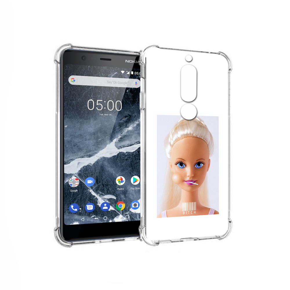 

Чехол MyPads Tocco для Nokia 5.1 барби (PT114144.121.226), Прозрачный, Tocco