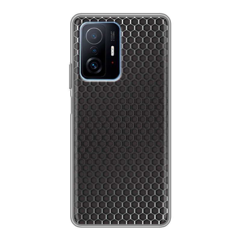 фото Дизайнерский силиконовый чехол для xiaomi 11t металл соты 100gadgets
