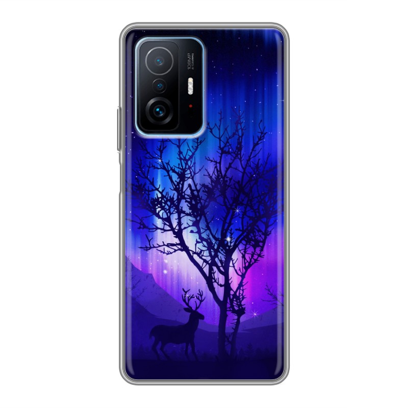 

Дизайнерский силиконовый чехол для Xiaomi 11T Северное сияние