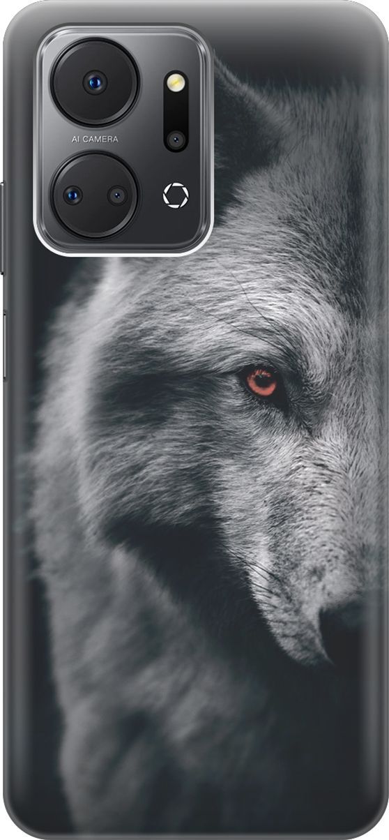 Силиконовый чехол на Honor X7a с принтом 