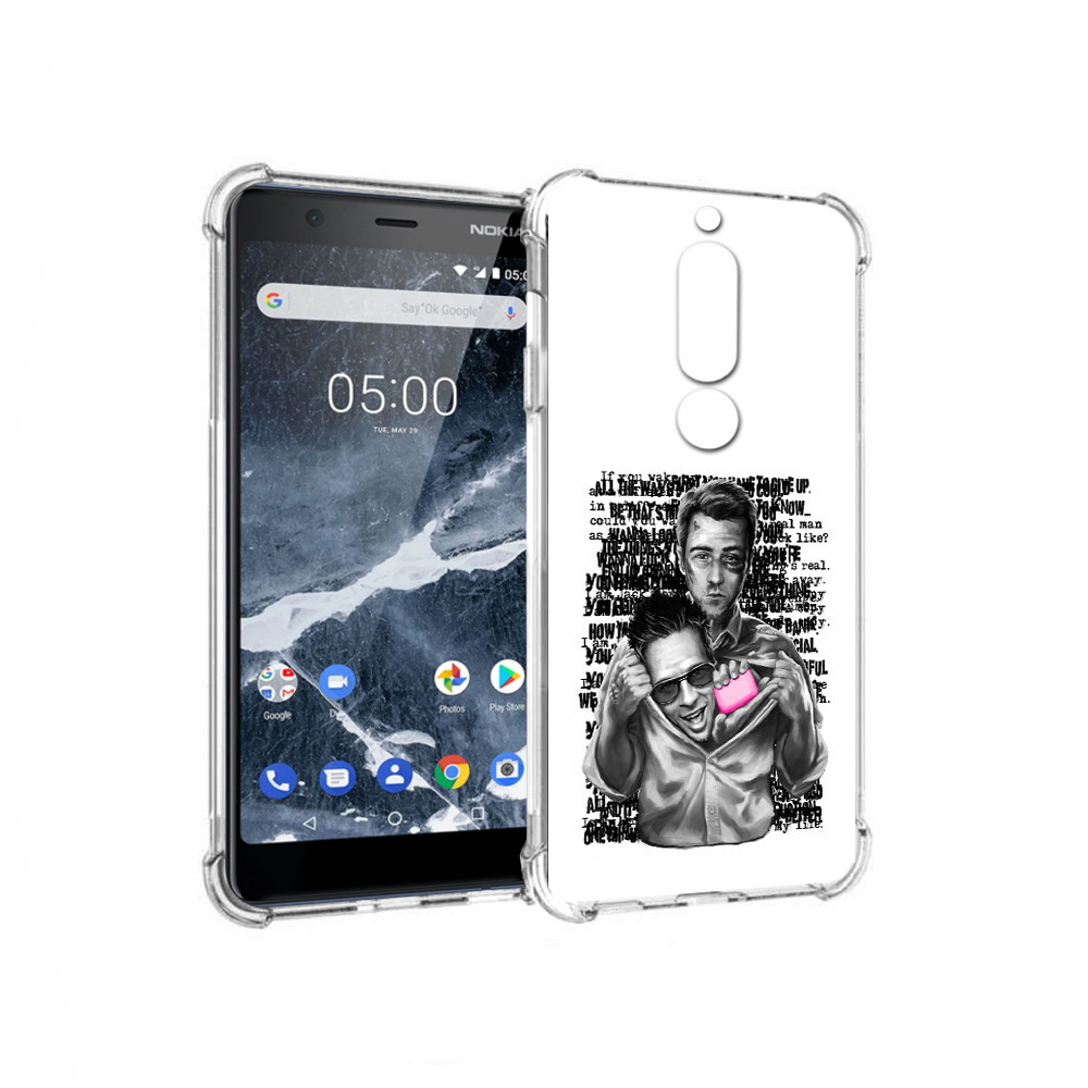 

Чехол MyPads Tocco для Nokia 5.1 бойцовский клуб (PT114144.121.242), Прозрачный, Tocco