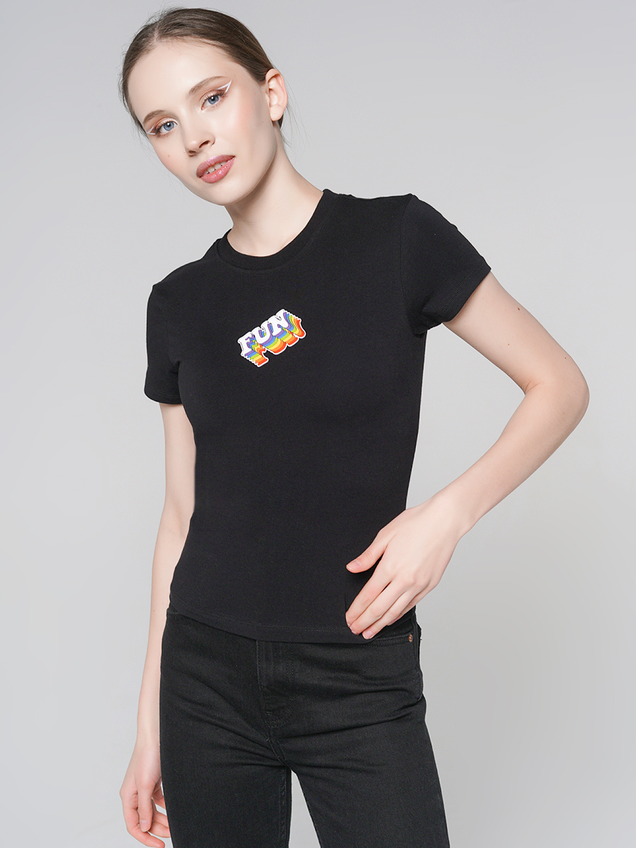 

Футболка женская ТВОЕ 88983 черная XS, 88983