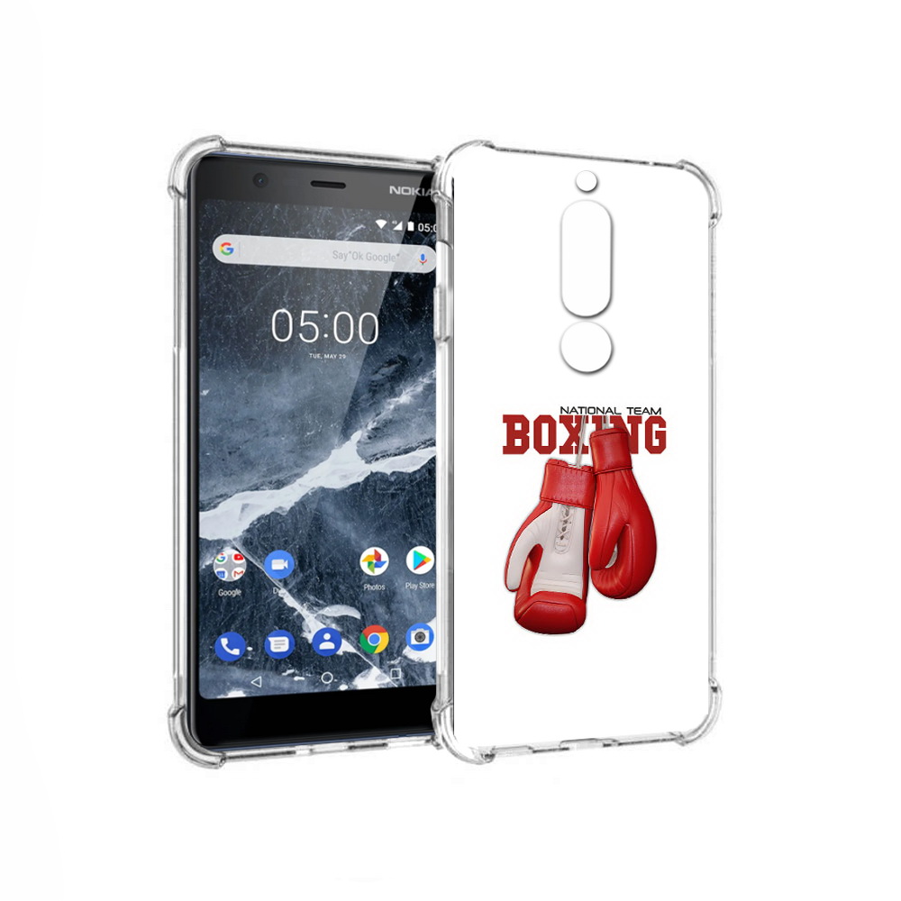 

Чехол MyPads Tocco для Nokia 5.1 боксерские перчатки (PT114144.121.244), Прозрачный, Tocco