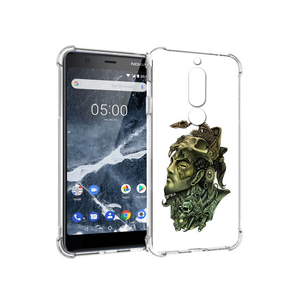 

Чехол MyPads Tocco для Nokia 5.1 бронзовый воин (PT114144.121.248), Прозрачный, Tocco