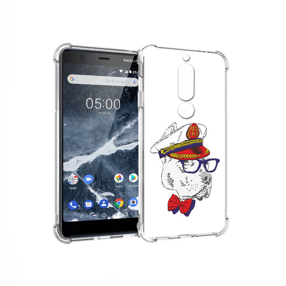 

Чехол MyPads Tocco для Nokia 5.1 бульдог (PT114144.121.251), Прозрачный, Tocco