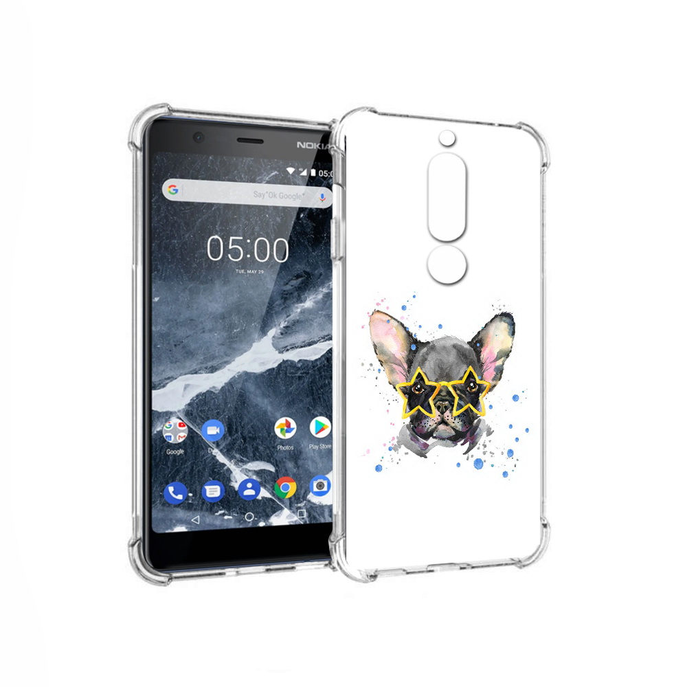 

Чехол MyPads Tocco для Nokia 5.1 буля в очках (PT114144.121.252), Прозрачный, Tocco