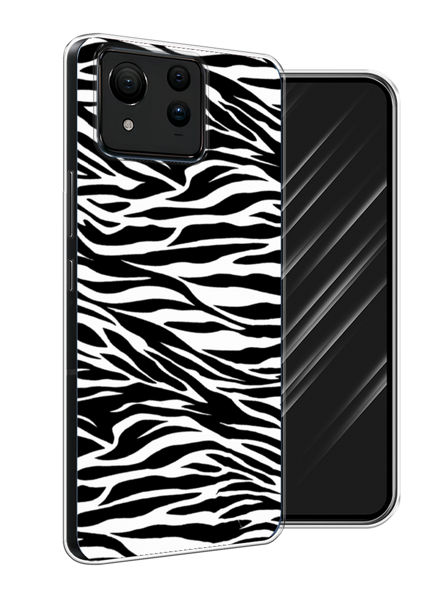 

Чехол Awog на Asus ZenFone 11 Ultra "Принт зебра", Белый;серый;черный, 45250-1