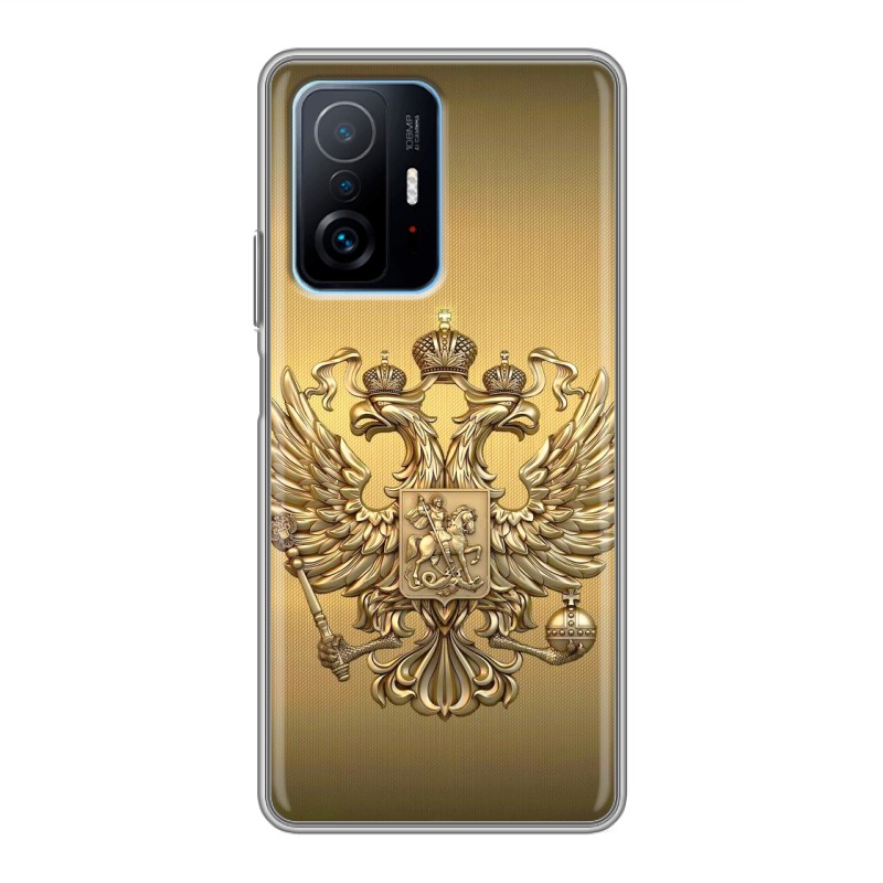 

Дизайнерский силиконовый чехол для Xiaomi 11T Флаг и герб России