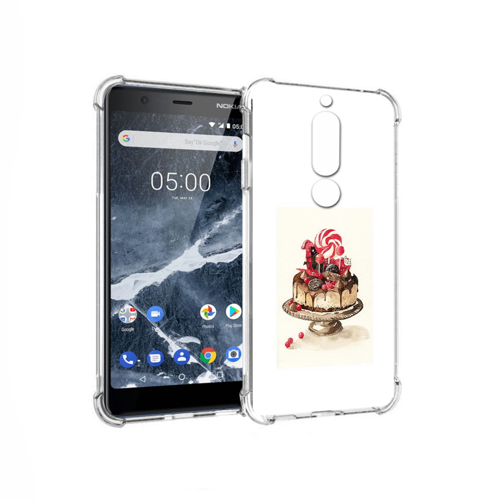 

Чехол MyPads Tocco для Nokia 5.1 вкусный торт (PT114144.121.262), Прозрачный, Tocco