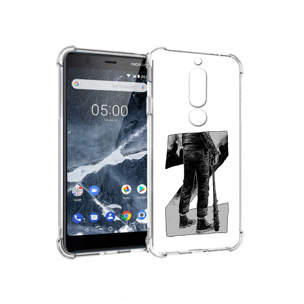 

Чехол MyPads Tocco для Nokia 5.1 воин черно белый (PT114144.121.265), Tocco