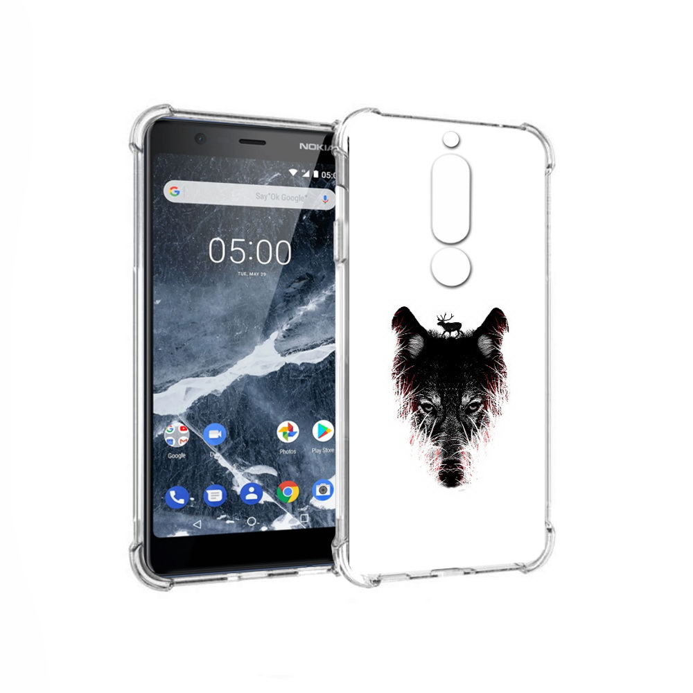 

Чехол MyPads Tocco для Nokia 5.1 волк в траве (PT114144.121.267), Прозрачный, Tocco