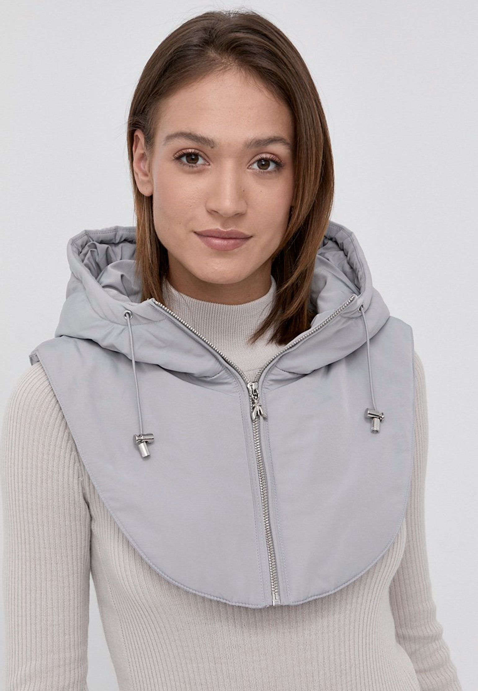 

Капор женский Patrizia Pepe 2VA351 A9N8 серый, one size, 2VA351 A9N8