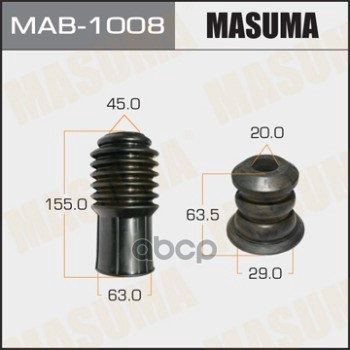 

Пыльник амортизатора унив. отбойник D=20. H=64 MASUMA MAB-1008