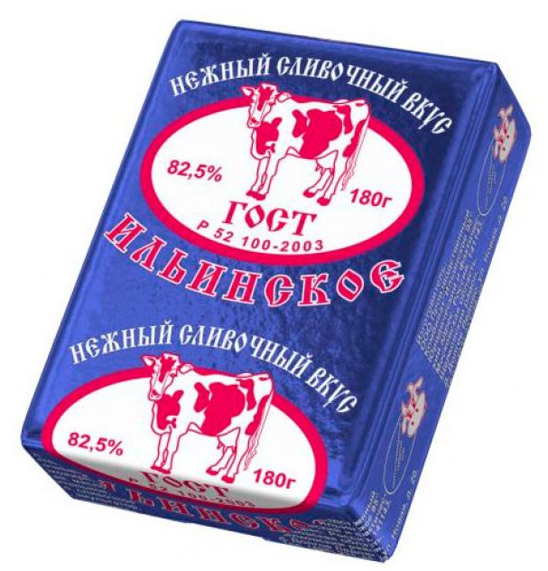 

Спред сливочный Ильинское 95 82,5% 180 г