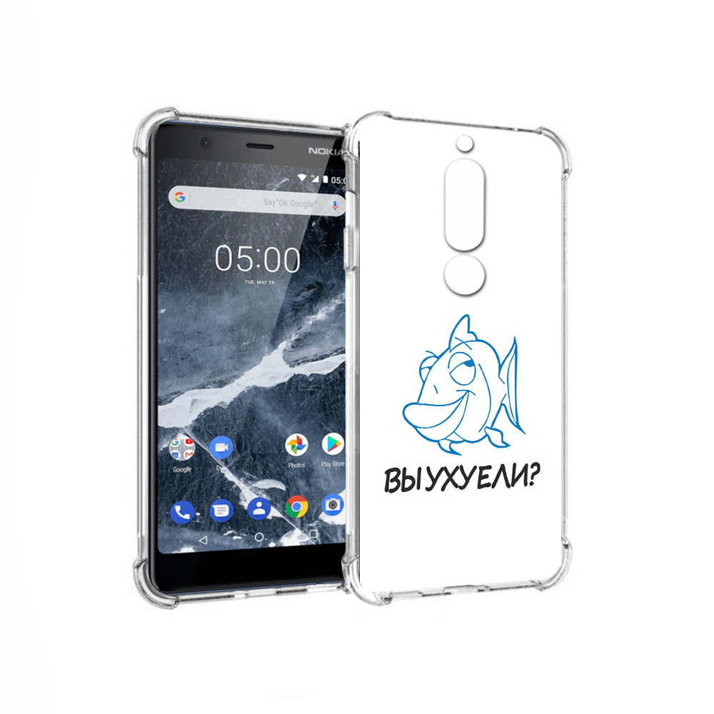 

Чехол MyPads Tocco для Nokia 5.1 вы ухуели (PT114144.121.282), Прозрачный, Tocco