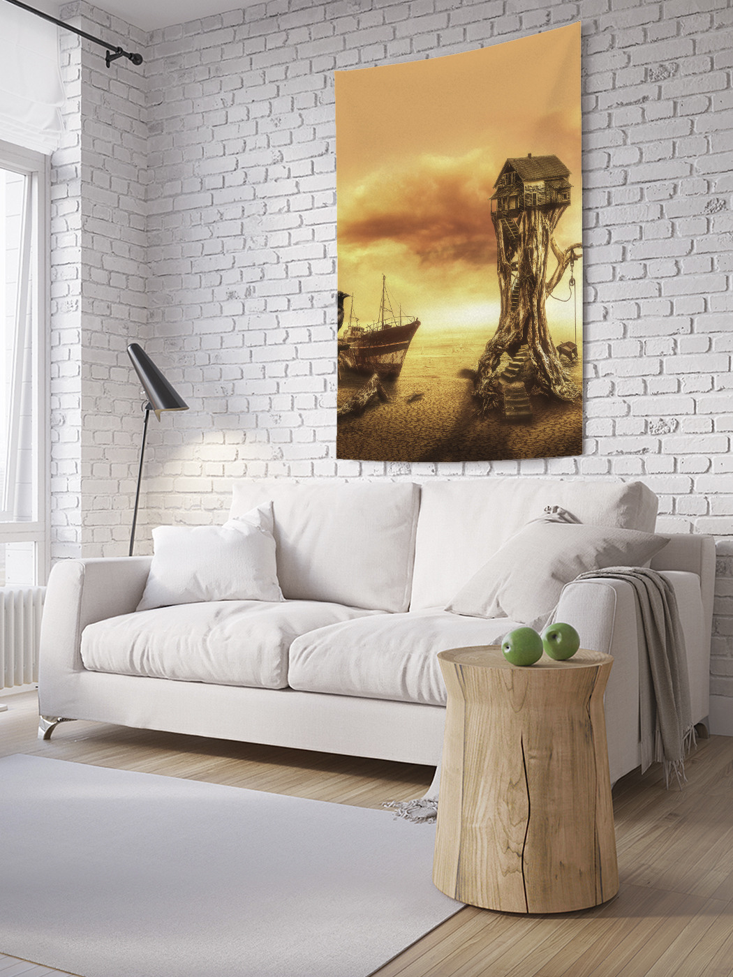 

Вертикальное фотопанно на стену JoyArty Дом в пустыне 150x200 см, Дом в пустыне