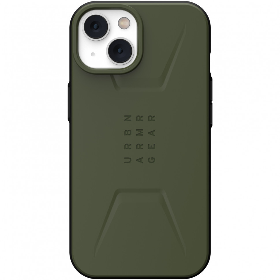 

Чехол UAG Civilian for MagSafe Series для iPhone 14, Оливковый (Olive) (114036117272), Зеленый, Civilian for MagSafe Series