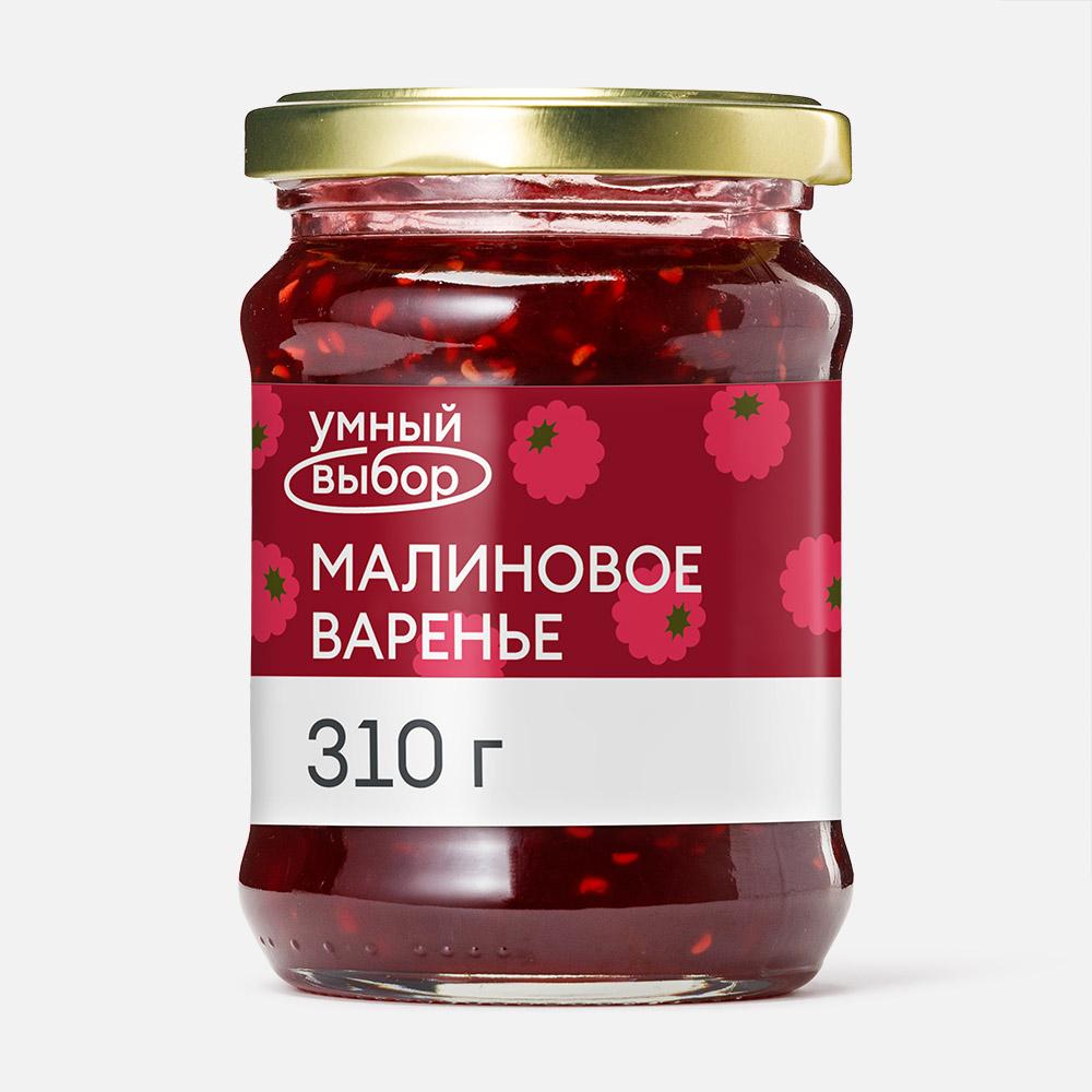 

Варенье Умный выбор малиновое, 310 г