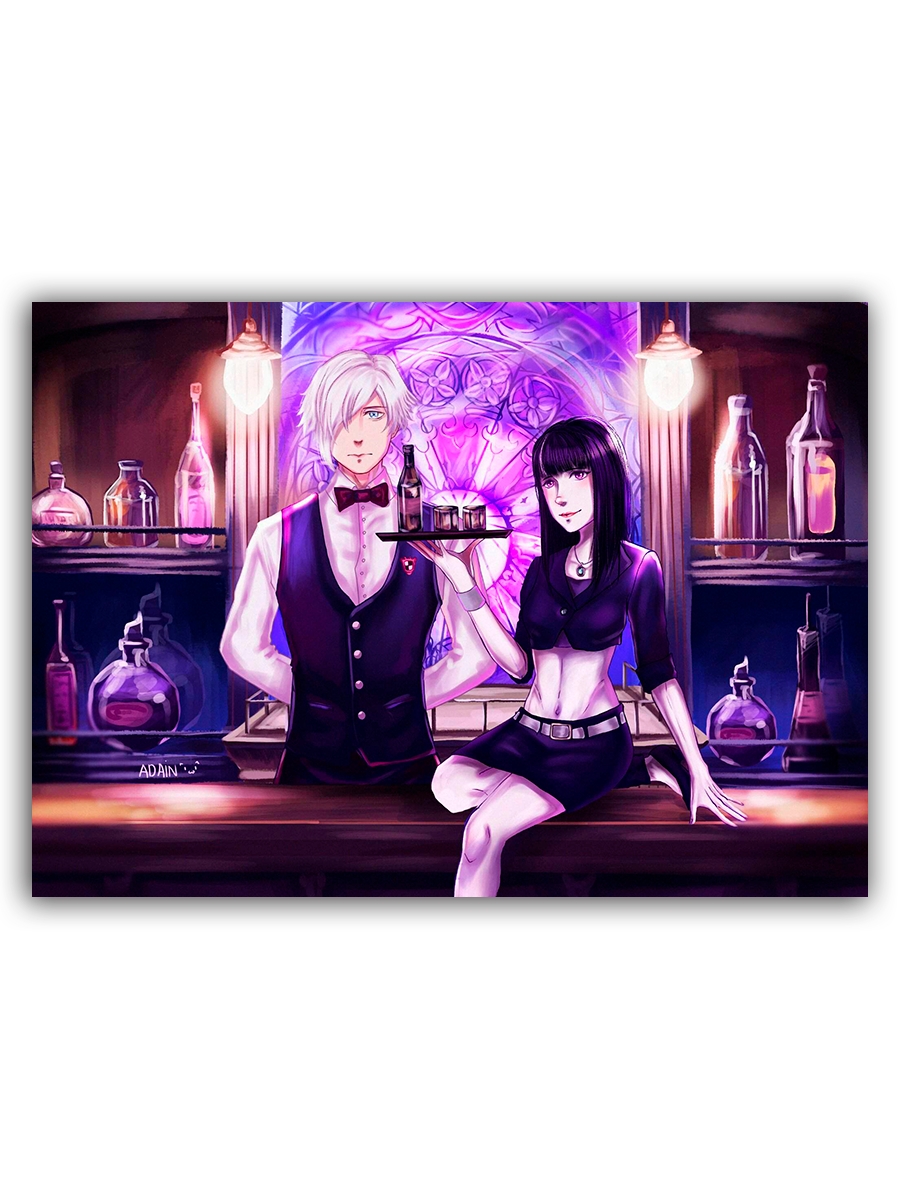 

Декоративный магнит DRABS Смертельный парад - Death Parade 21х29 см